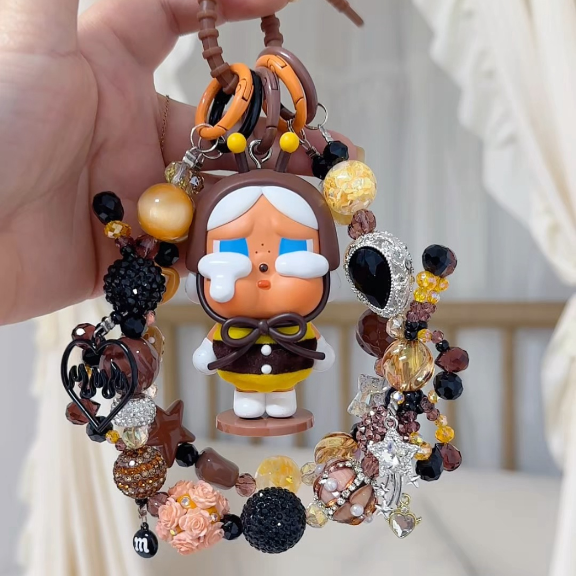 Crybaby Authentic Doll With DIY Heavy-Crafted Beads Chain