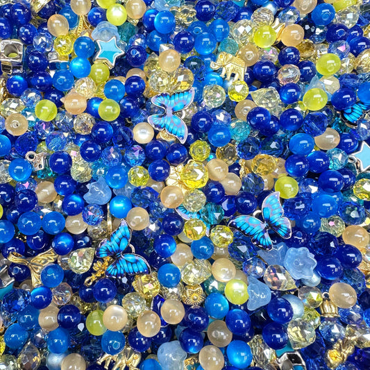 MIxed 8mm Crystal/Glaze/Alloy/Resin Mix Beads For Bracelet Necklace Key/Bag Charm Craft Projects