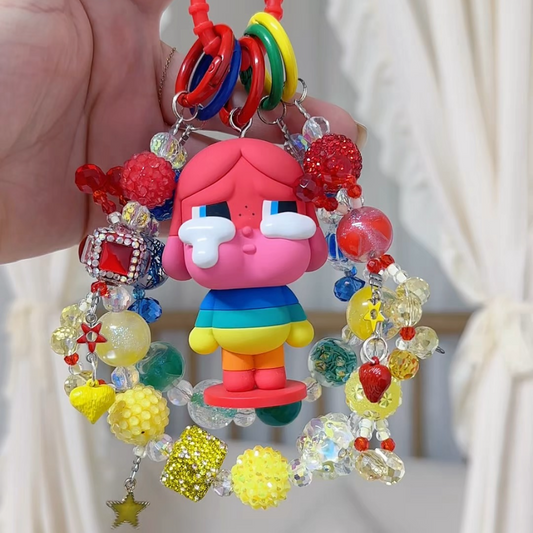 Crybaby Authentic Doll With DIY Heavy-Crafted Beads Chain